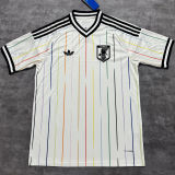 2026/27 Japan Away White Fans Soccer Jersey  (Have Right Patch 有右臂章 黑底白字）