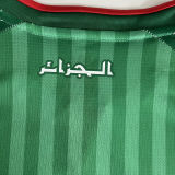 2026/27 Algeria Away Green Fans Soccer Jersey  无星 (Have Right Patch 有右臂章 白底黑字）