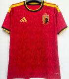 2026/27 Belgium 1:1 Quality Home Red Fans Soccer Jersey (Have Right Patch 有右臂章 白底黑字）
