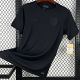 2026/27 Norway Away Black Fans Soccer Jersey  (Have Right Patch 有右臂章 白底黑字）