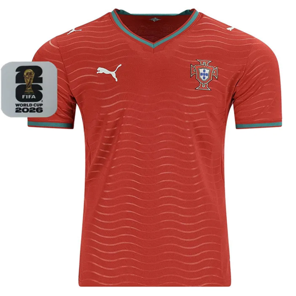 2026/27 Portugal 1:1 Quality Home Red Fans Soccer Jersey (Have Right Patch 有右臂章 白底黑字）