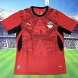 2026/27 Egypt Home Red Fans Soccer Jersey (Have Right Patch 有右臂章 白底黑字）