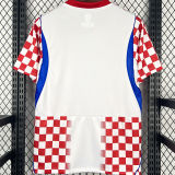 2026/27 Croatia Home Fans Soccer Jersey (Have Right Patch 有右臂章 黑底白字）
