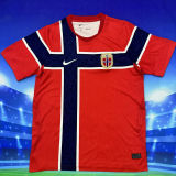 2026/27 Norway Home Red Fans Soccer Jersey  (Have Right Patch 有右臂章 白底黑字）