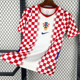 2026/27 Croatia Home Fans Soccer Jersey (Have Right Patch 有右臂章 黑底白字）