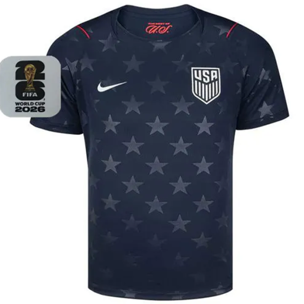 2026/27 U.S 1:1 Quality Away Black Fans Soccer Jersey (Have Right Patch 有右臂章 白底黑字）