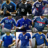 ZIDANE #10 France Home Blue Retro Soccer Jersey  2002