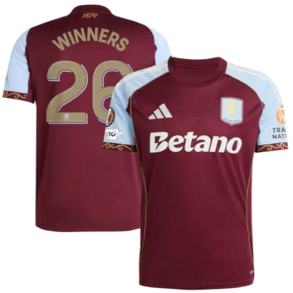 WINNERS #26 Aston Villa Home Fans Soccer Jersey 2025/26
