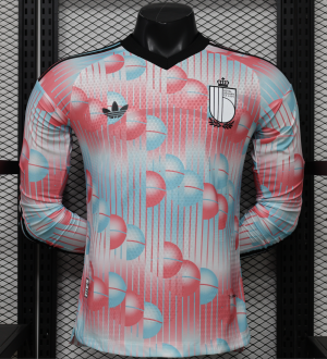 2026/27 Belgium Away Long Sleeve Player Version Soccer Jersey