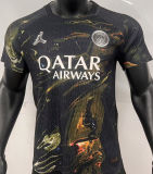 D.Doué #14 PSG x Labubu Dark Night Edition Black Player Version Jersey 2025/26 拉布布字体