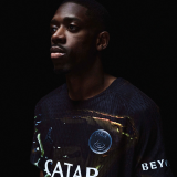 KVARATSKHELIA #7 PSG x Labubu Dark Night Edition Black Player Version Jersey 2025/26 拉布布字体
