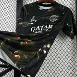 D.Doué #14 PSG x Labubu Dark Night Edition Black Fans Soccer Jersey 2025/26 拉布布字体
