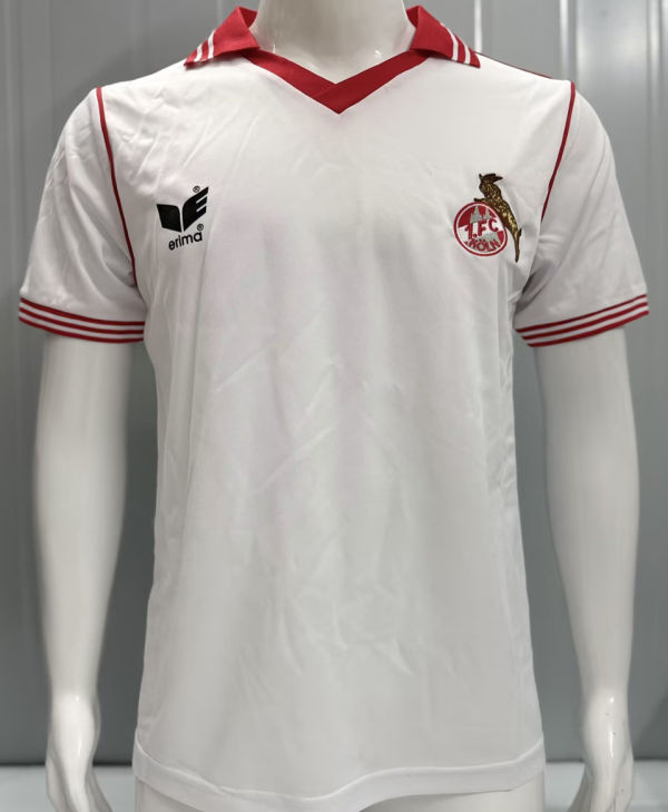 1978/1979 1. FC Köln Home White Retro Soccer Jersey