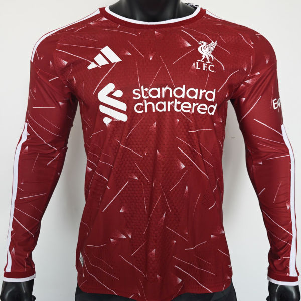 2026/27 LFC Home Red Player Version Long Sleeve Soccer Jersey
