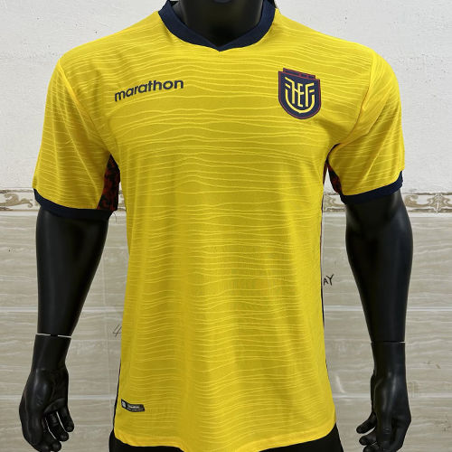 2026/27 Ecuador Home Yellow Player Version Soccer Jersey
