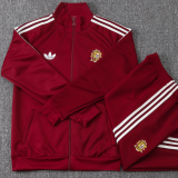 2026/27 Spain Brown Red Half Pull Tracksuit