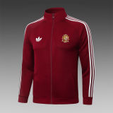 2026/27 Spain Brown Red Half Pull Tracksuit