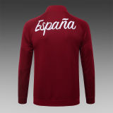 2026/27 Spain Brown Red Half Pull Tracksuit