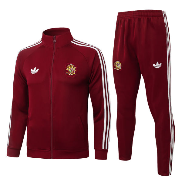 2026/27 Spain Brown Red Half Pull Tracksuit