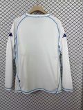 2003/04 AJ Auxerre Home Long Sleeve Retro Soccer Jersey