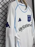 2003/04 AJ Auxerre Home Long Sleeve Retro Soccer Jersey