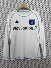 2003/04 AJ Auxerre Home Long Sleeve Retro Soccer Jersey