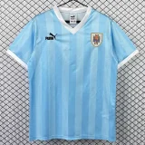 1990 Uruguay Home Retro Soccer Jersey