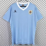 1986 Uruguay Home Retro Soccer Jersey