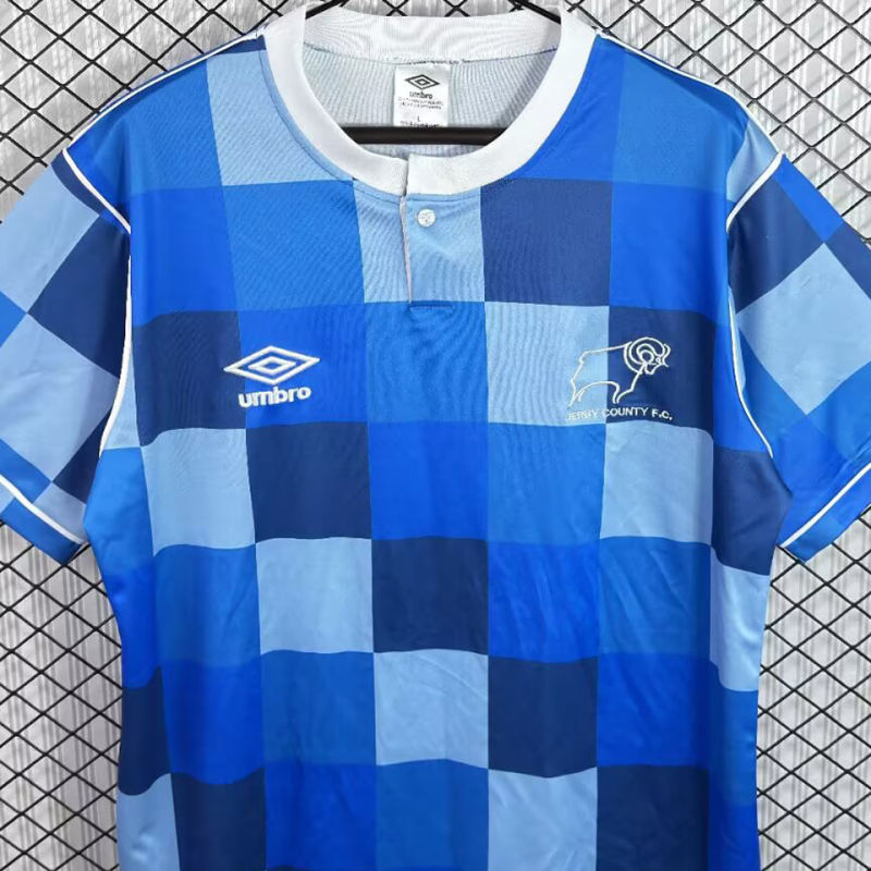 Derby County Visitante Versión Aficionado 1987/89 3