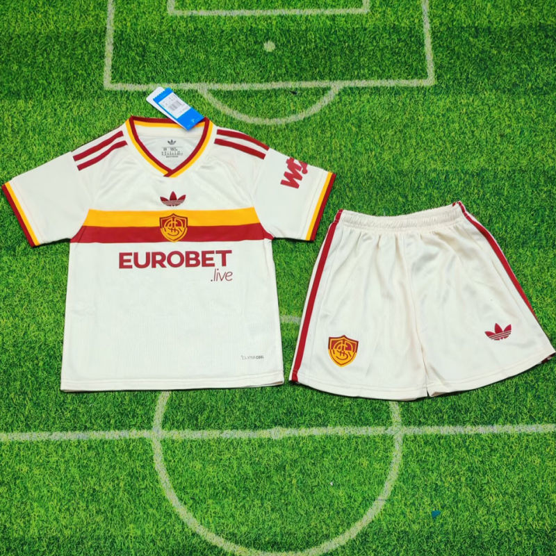 AS Roma Visitante Kids 2026/27 (Blanca)