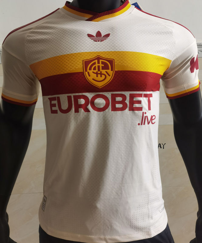 AS Roma Visitante Versión Jugador 2026/27 (Blanca)