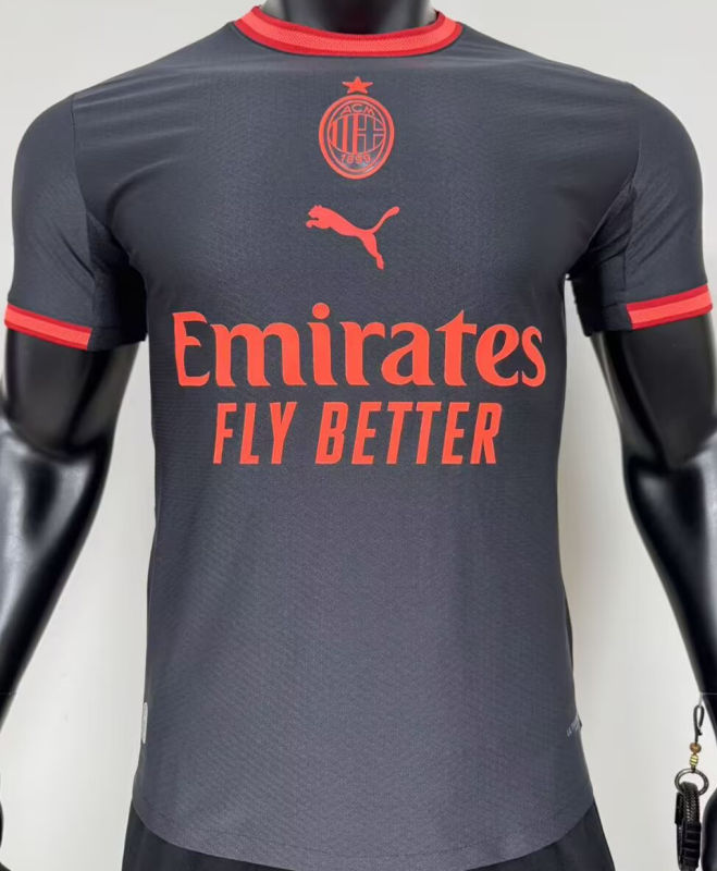 AC Milan Tercera Versión Jugador 2026/27 (Negra)