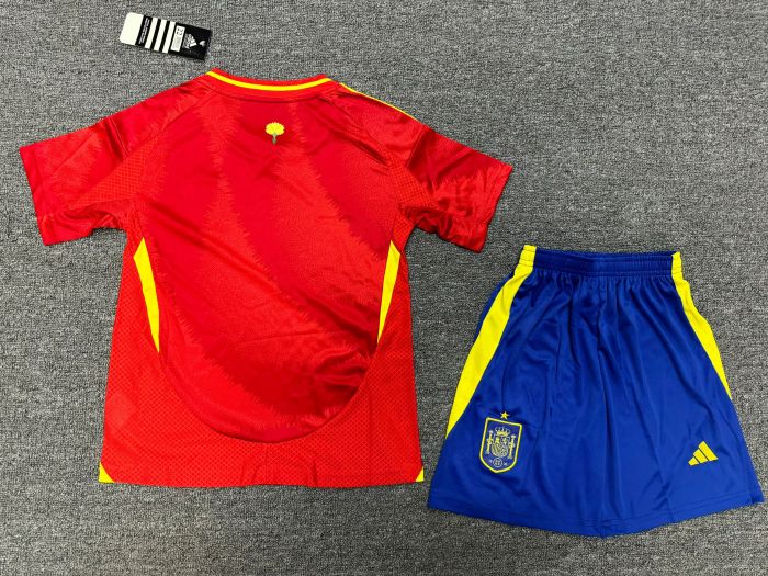 Spain Euro 2024 Home Kids Suit