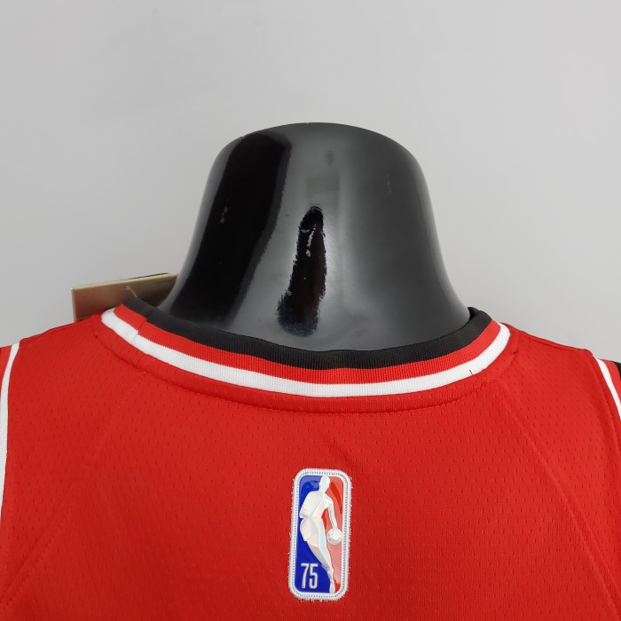 DeMar DeRozan Chicago Bulls 75th Anniversary 2022 Swingman Jersey Red