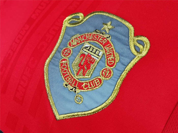 Manchester United Home Long Sleeve Retro Jersey 98/99