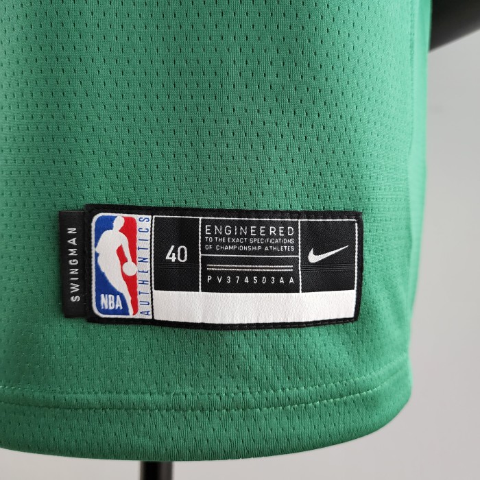Jaylen Brown Boston Celtics Platinum City Edition Green Swingman Jersey 2020