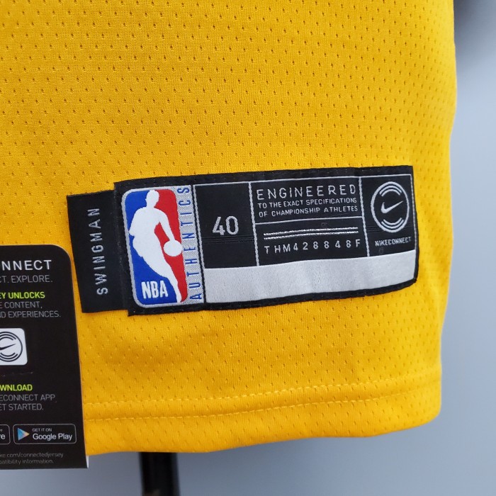 Stephen Curry Golden State Warriors Tram Version Swingman Jersey Yellow