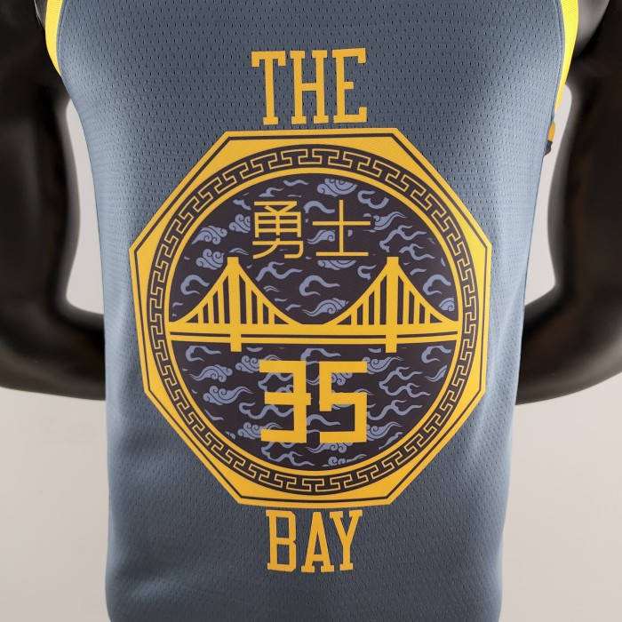 Kevin Durant Golden State Warriors Grey Swingman Jersey 2018