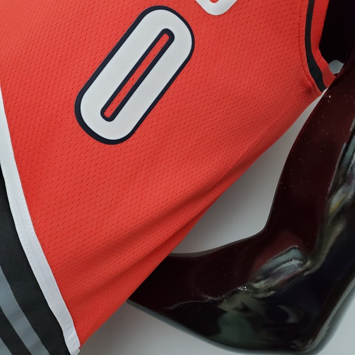 Damian Lillard Portland Trail Blazers Swingman Jersey Red