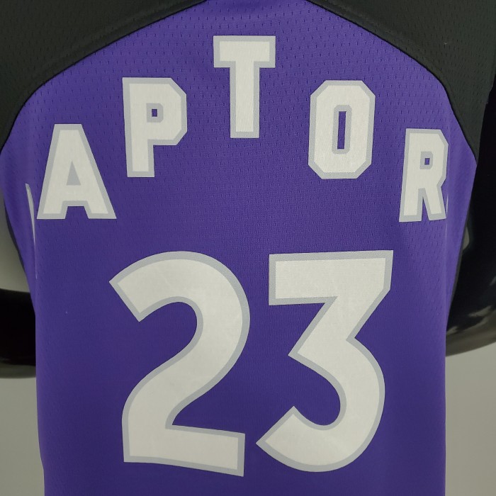 Fred VanVleet Toronto Raptors Bonus Edition 2020/21 Swingman Jersey Black and Purple