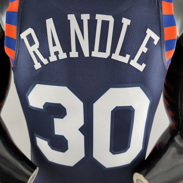 Julius Randle New York Knicks City Edition Striped Swingman Jersey