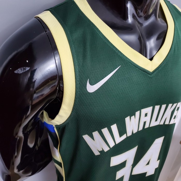 Giannis Antetokounmpo Milwaukee Bucks Swingman Jersey Green