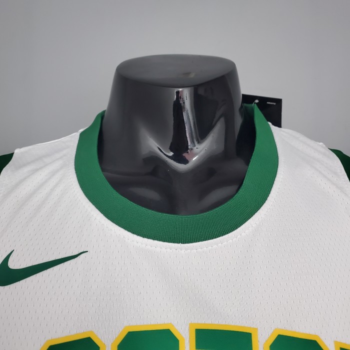 Jaylen Brown Boston Celtics Platinum White Limited Version Swingman Jersey