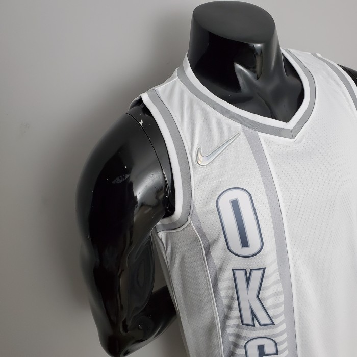Chris Paul Oklahoma City Thunder 75th Anniversary 2022 City Edition Swingman Jersey White
