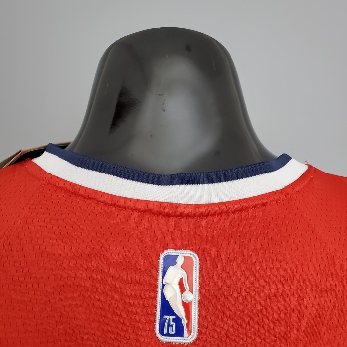 Kyle Kuzma Washington Wizards 75th Anniversary Swingman Jersey Red White