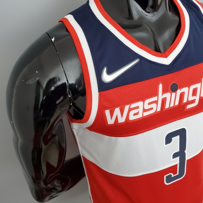 Bradley Beal Washington Wizards 75th Anniversary Swingman Jersey Red White and Blue