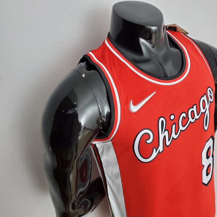 Zach LaVine Chicago Bulls 75th Anniversary 2022 Swingman Jersey Red
