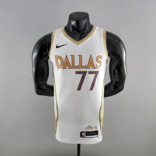 Luka Doncic Dallas Mavericks City Edition White Swingman Jersey