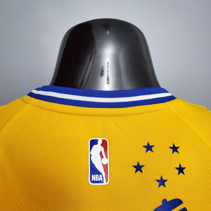 Stephen Curry Golden State Warriors Tram Version Swingman Jersey Yellow