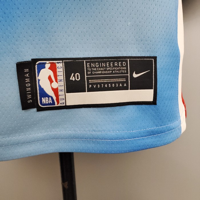 Kevin Durant Brooklyn Nets Retro Limited Edition Blue Swingman Jersey